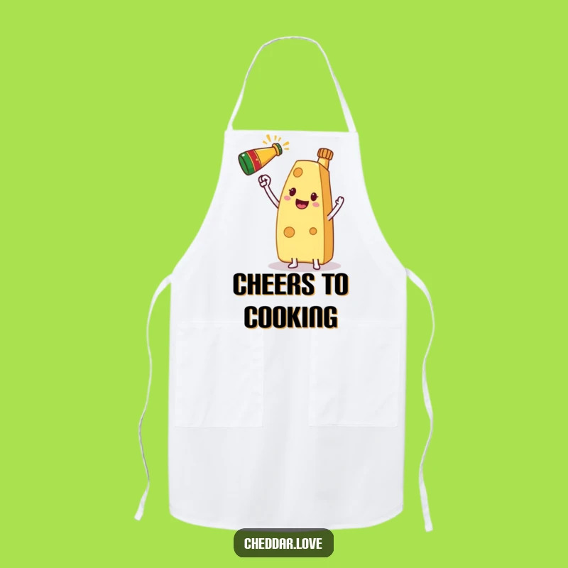 Funny Cheese Celebration Apron: Cook Up Fun, Perfect Humorous Kitchen Gift!