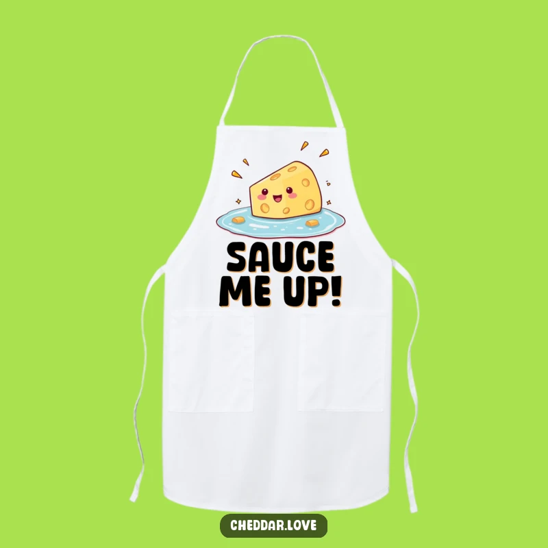 Funny Cheese Dive Apron: Cook Up Laughter in the Kitchen!