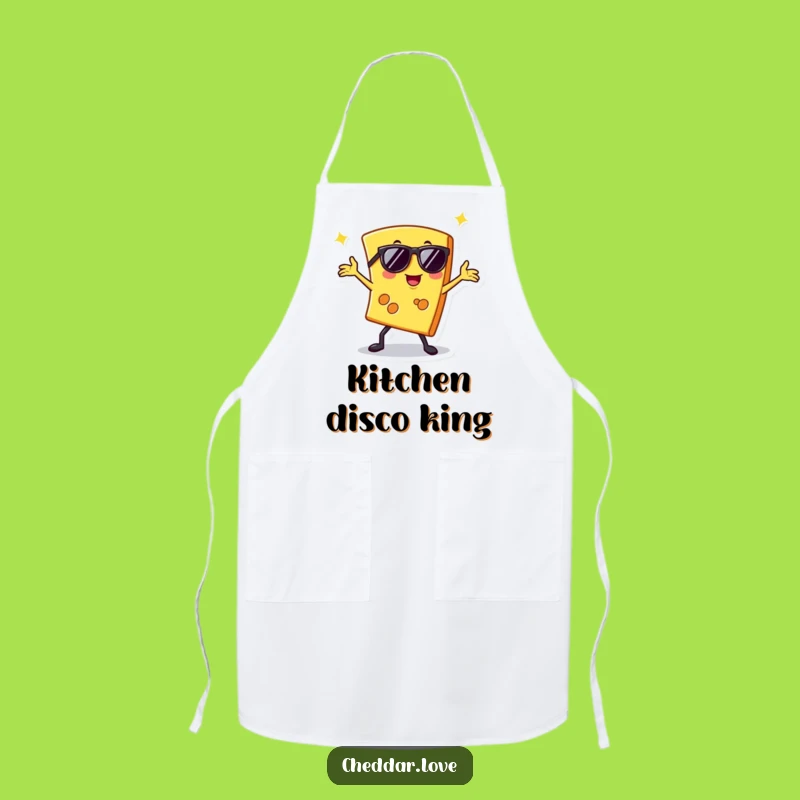 Funny Disco Cheese Apron: Cook Up a Storm with Hilarious Style