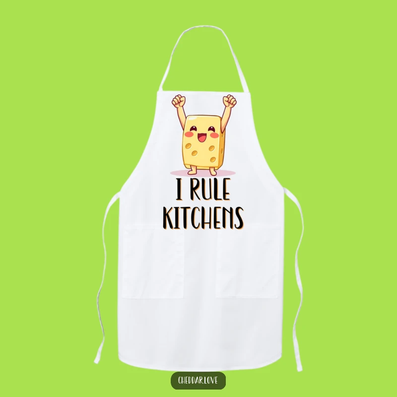 Funny Victorious Cheese Apron: Cook Up Some Fun - A Hilarious Kitchen Gift!