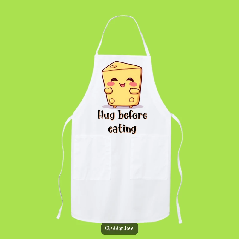 Funny Hugging Cheese Apron: Warm kitchen welcome, a wonderfully funny gift for cooks!