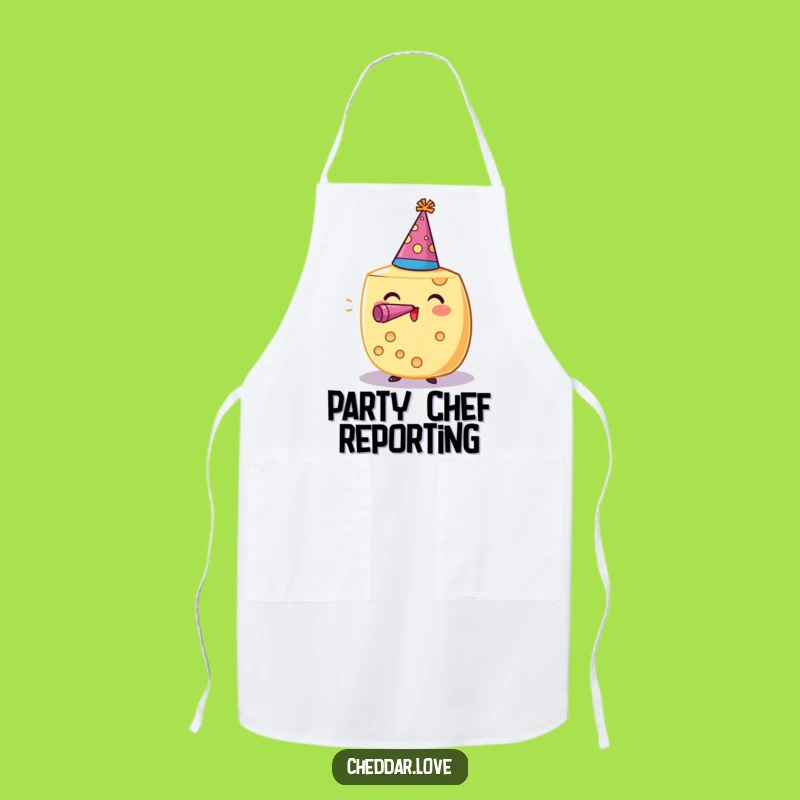 Funny Party Cheese Wheel Apron: Cook Up Fun, Perfect Funny Gift!