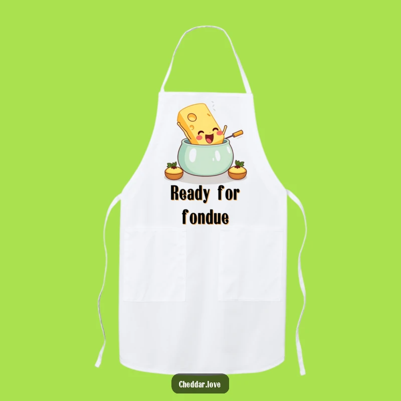 Funny Cheese Fondue Apron: Cook Up Laughs in the Kitchen