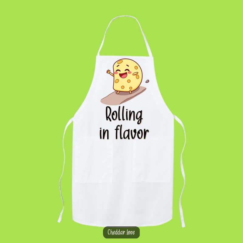 Funny Cheese Wheel Apron: Cook with Downhill Zest - Kitchen Gift!