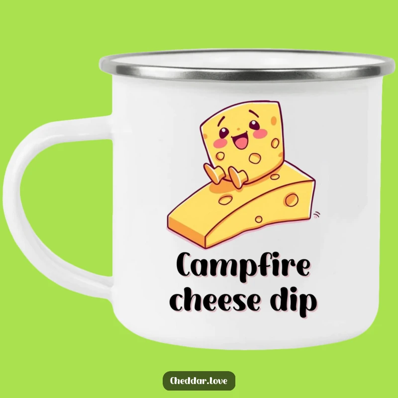 Funny Cheese Camping Mug - Outdoor Cheesy Adventure, Great Funny Gift