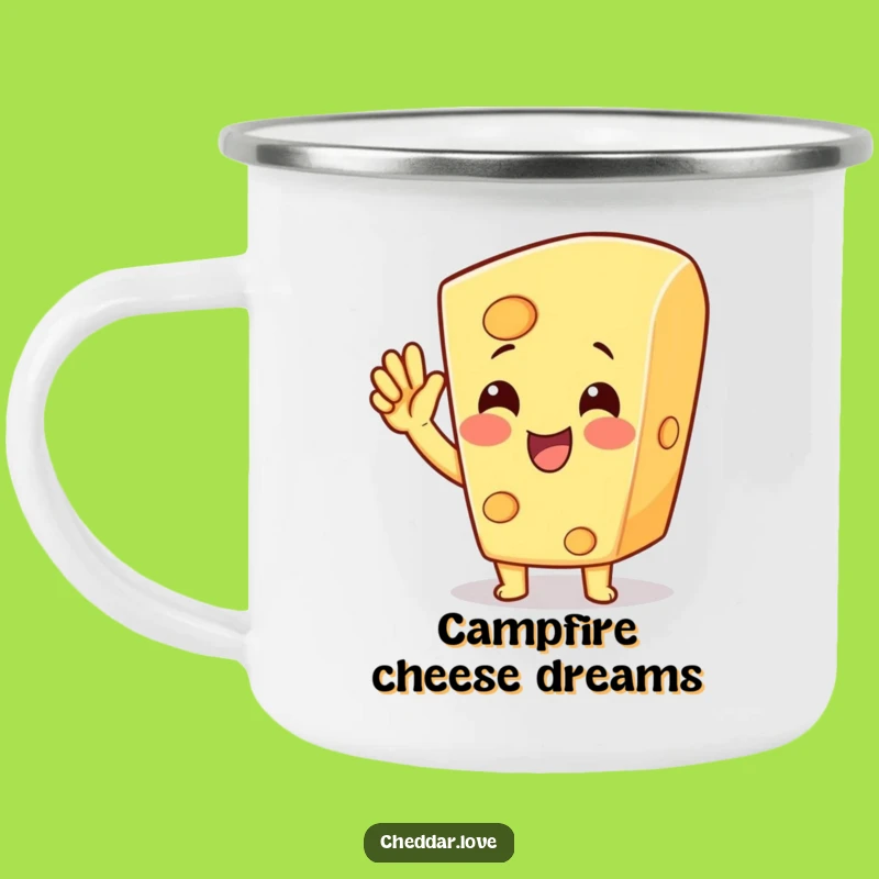 Funny Cheese Cheer Camping Mug - Outdoor Celebration Adventure Gift