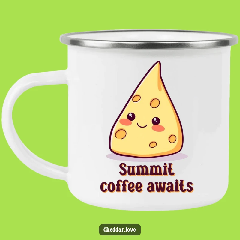 Funny Pointing Cheese Wedge Camping Mug - Aim High Outdoors