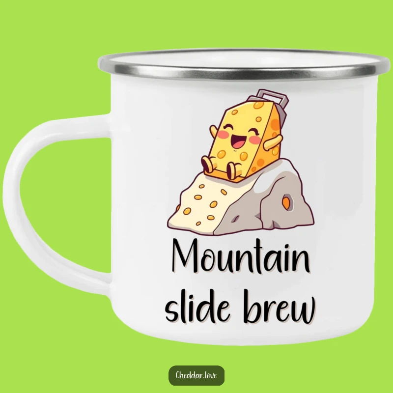 Funny Cheese Grater Slide Camping Mug - Outdoor Adventure Fuel