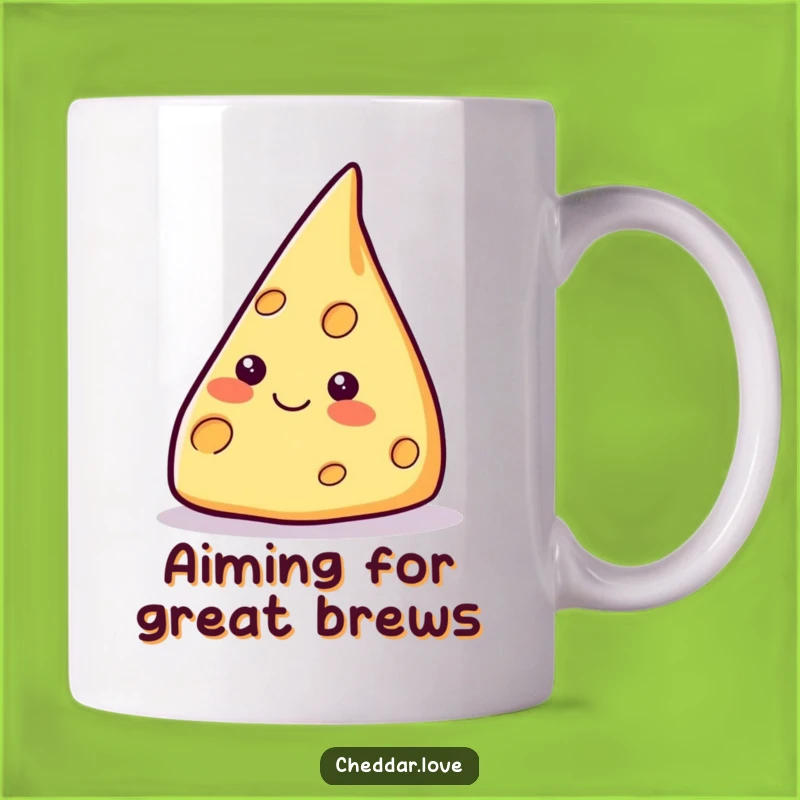 Funny Pointing Cheese Wedge Mug - Hilarious Gift for Dreamers and Achievers