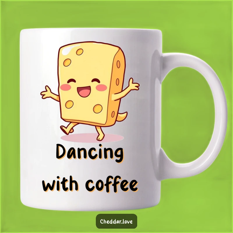 Funny Cheese Dance Mug: Get Your Groove On with Humor!