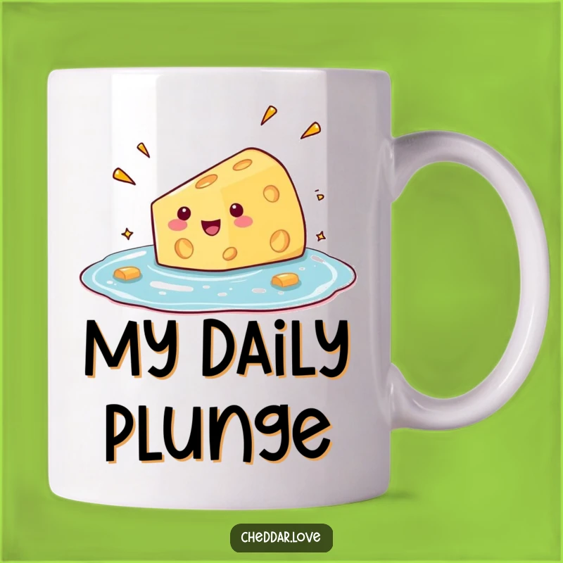 Funny Cheese Diving Mug: Hilarious Gift for Cheese Lovers!