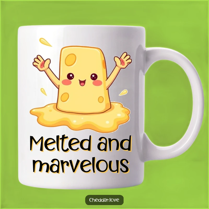 Funny Melted Cheese Mug: Embrace the Gooey Fun with this Hilarious Gift