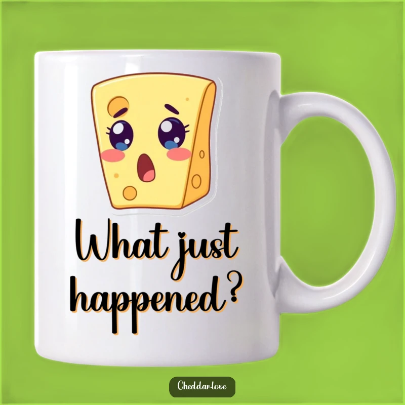 Funny Surprised Cheese Slice Mug: React to Your Day with This Hilarious Gift!
