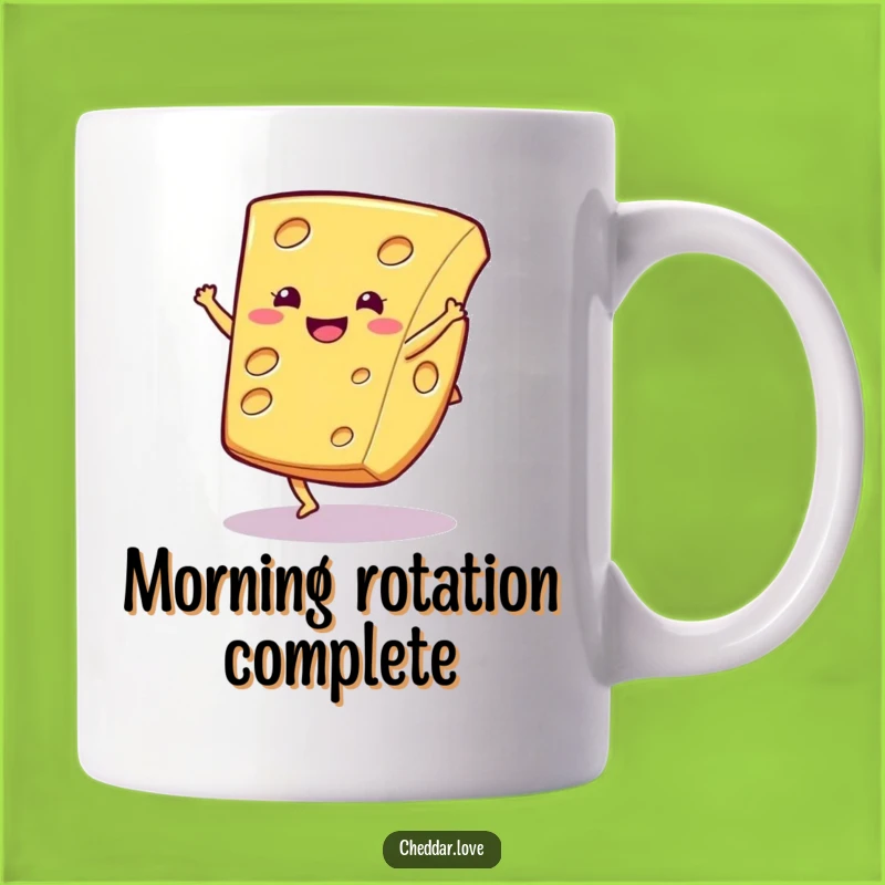 Funny Cartwheel Cheese Mug: Flip for Joy with This Hilarious Dairy Treat - Perfect Gift!