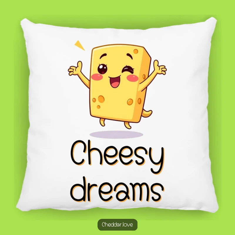 Funny Cheese Dance Pillow: Soft Comfort and Hilarious Foodie Decor