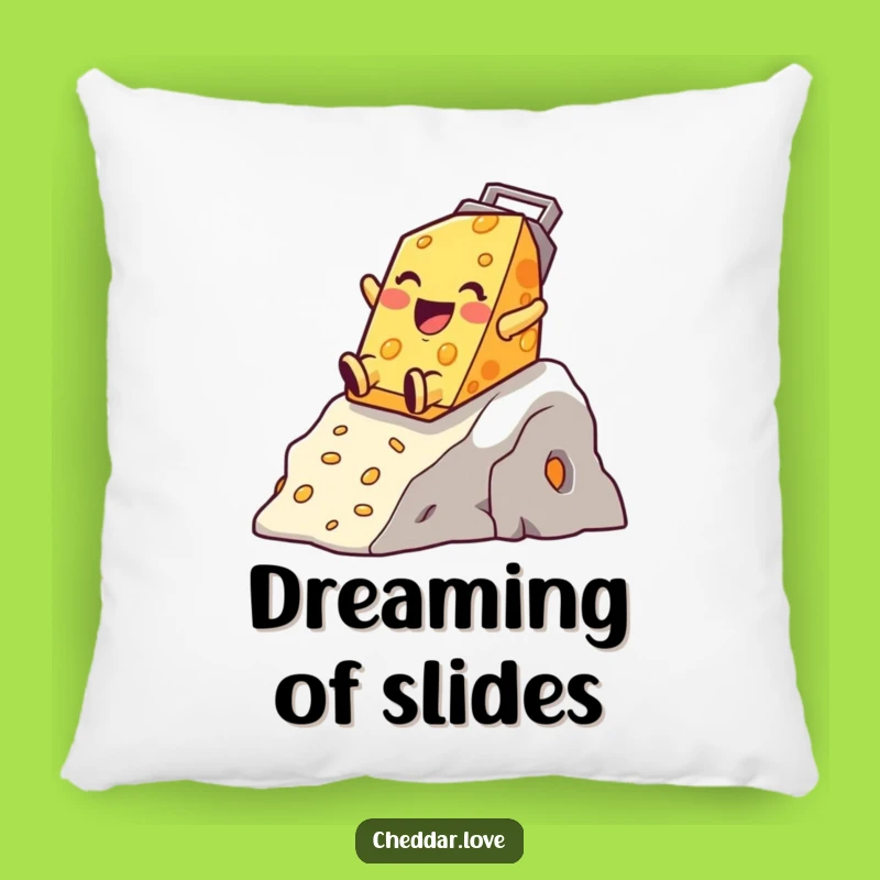 Funny Cheese Grater Slide Pillow - Comfy & Hilarious Decor