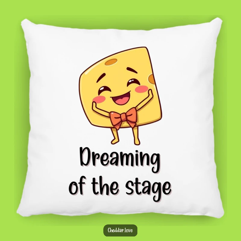 Funny Cheddar Cheese Actor Pillow: Cozy & Hilarious Cartoon Comfort