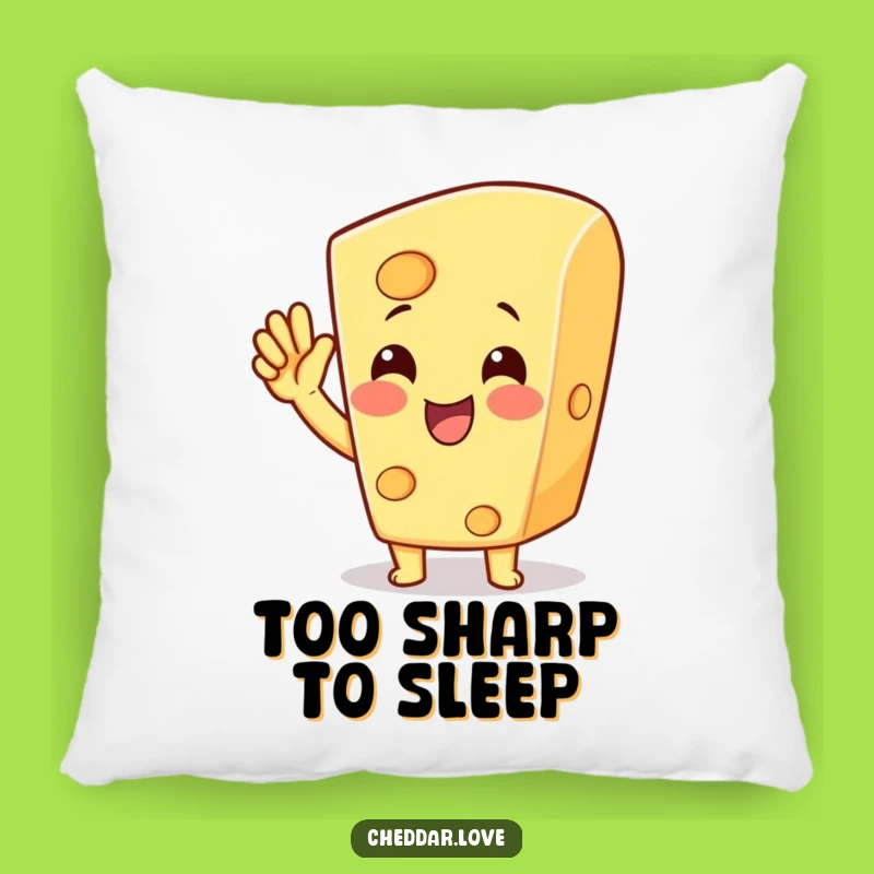 Funny Cheese Cheer Pillow - Cozy & Cheesy Comfort Gift