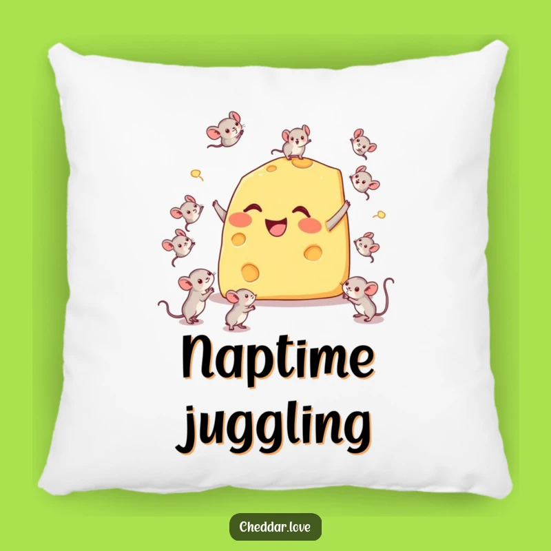 Funny Cheese Pillow: Soft & Hilarious Juggling Wedge Cushion