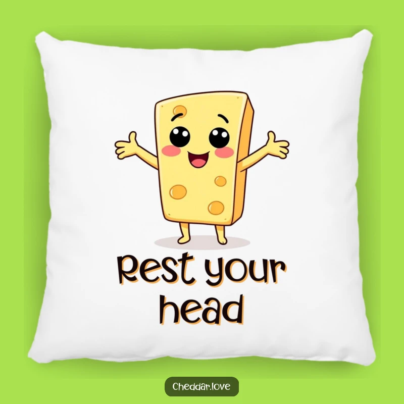 Funny Cheese Slice Pillow - Comfy Greeting Cushion, Excellent Funny Gift