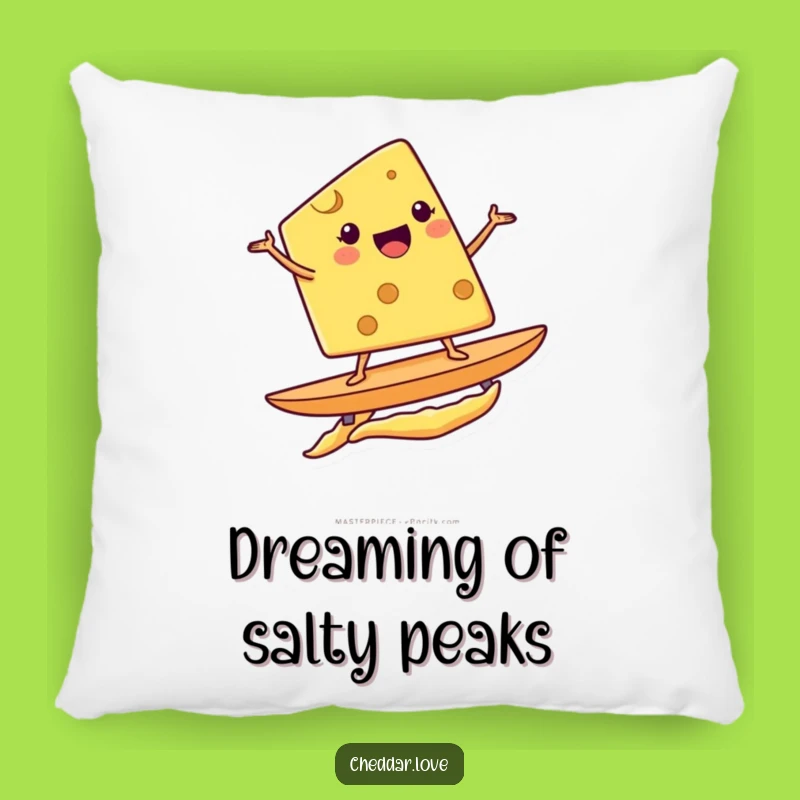 Funny Cheese Wedge Surfing Pillow - Comfy Potato Chip Companion, Cute Gift