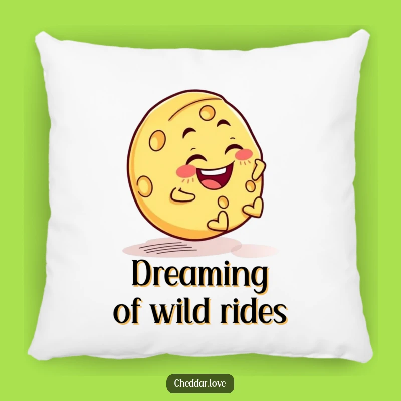 Funny Cheese Wheel Rolling Pillow - Comfy Downhill Companion, Cute Gift