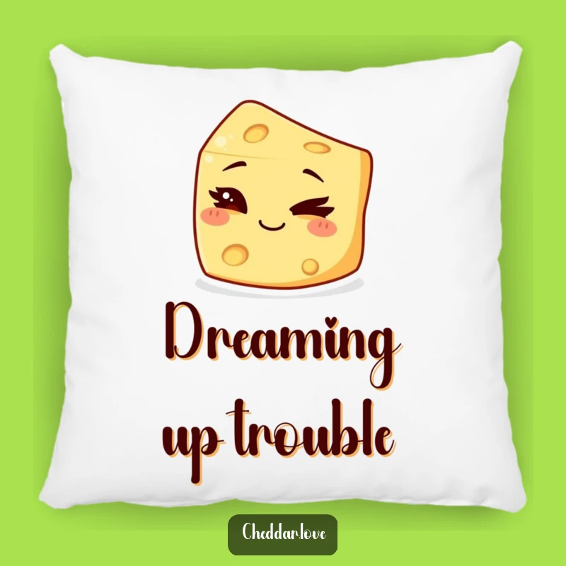 Funny Winking Cheese Pillow: Cozy Comfort, Playful Charm, Ideal Humorous Gift!