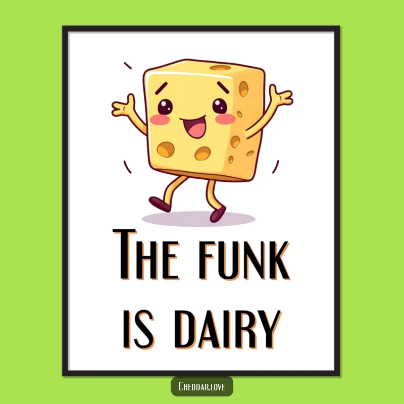 Funny Dancing Cheese Digital Art - Bring the Party Home with This Print