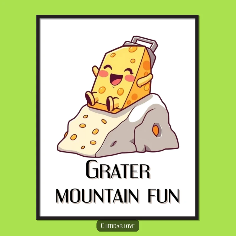 Funny Cheese Grater Slide Digital Art - Instant Thrilling Decor