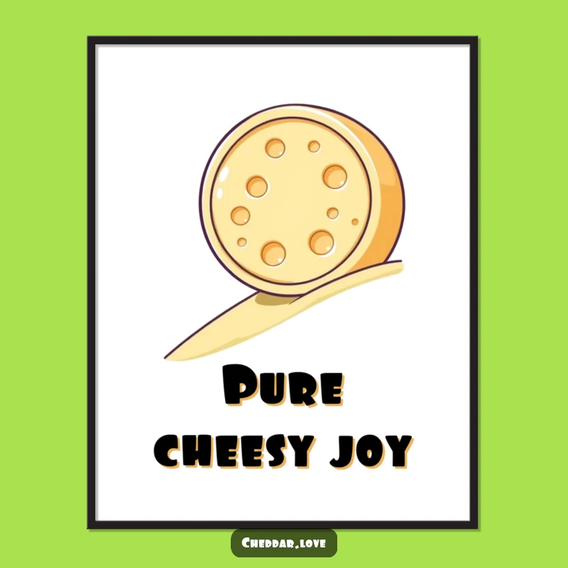 Funny Cheese Wheel Rolling Digital Art - Instant Hilarious Gift