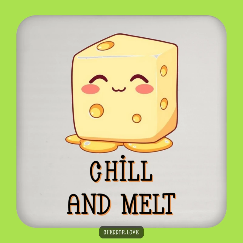 Funny Melting Cheese Coaster: Protect Surfaces with Cheesy Charm
