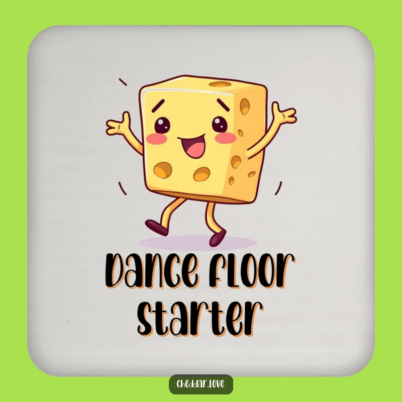 Funny Dancing Cheese Coaster - Protect Surfaces with Silly Style