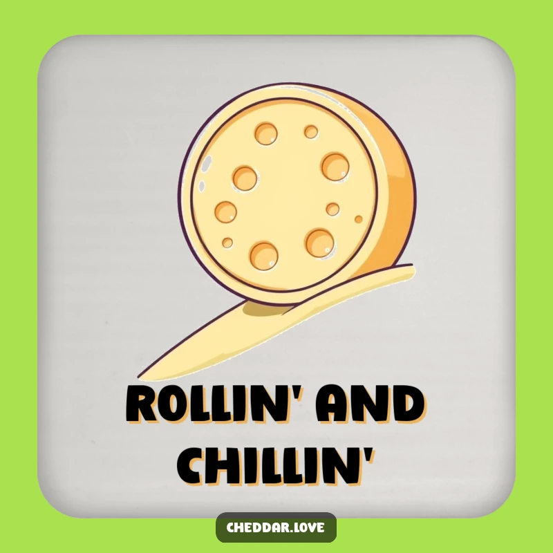 Funny Cheese Wheel Coaster - Hilarious Table Protection Gift