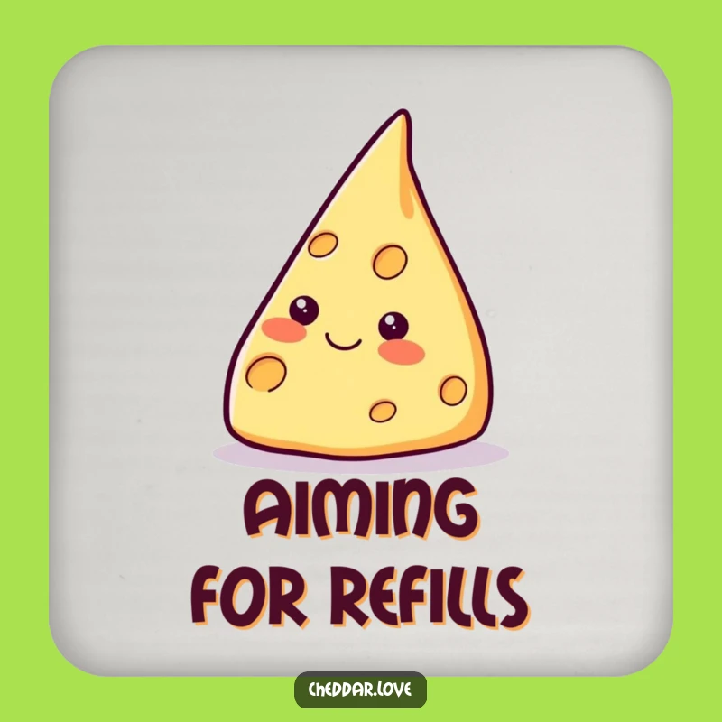 Funny Pointing Cheese Wedge Coaster - Protect Surfaces with Style