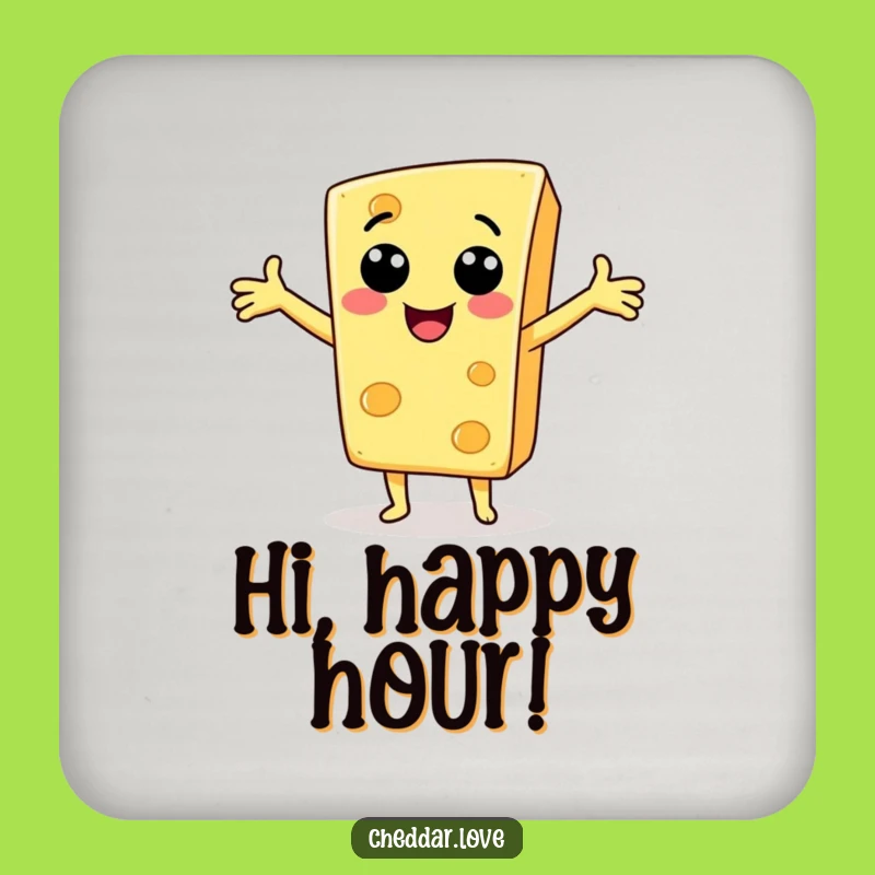 Funny Cheese Slice Coasters - Cheerful Greeting Protection, Hilarious Funny Gift