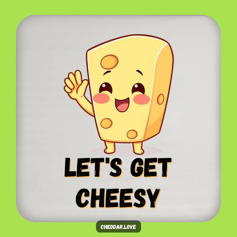 Funny Cheese Cheer Coaster - Tabletop Celebration Protection Gift