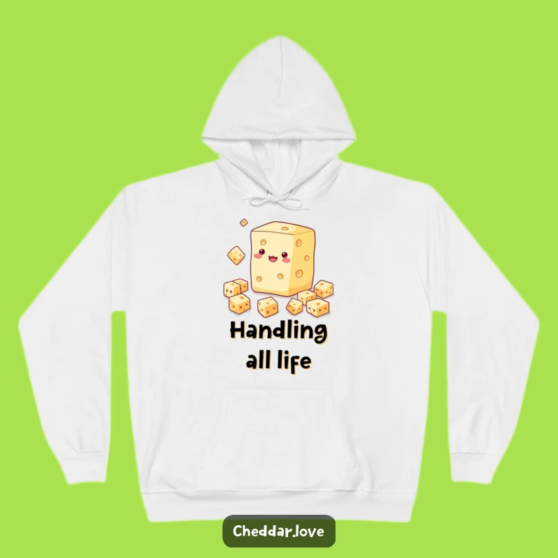 Cozy Funny Cheese Juggling Hoodie: Stay Warm and Amused with this Hilarious Gift