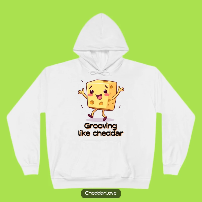 Funny Dancing Cheese Hoodie - Cozy Up in Your Own Dance Party