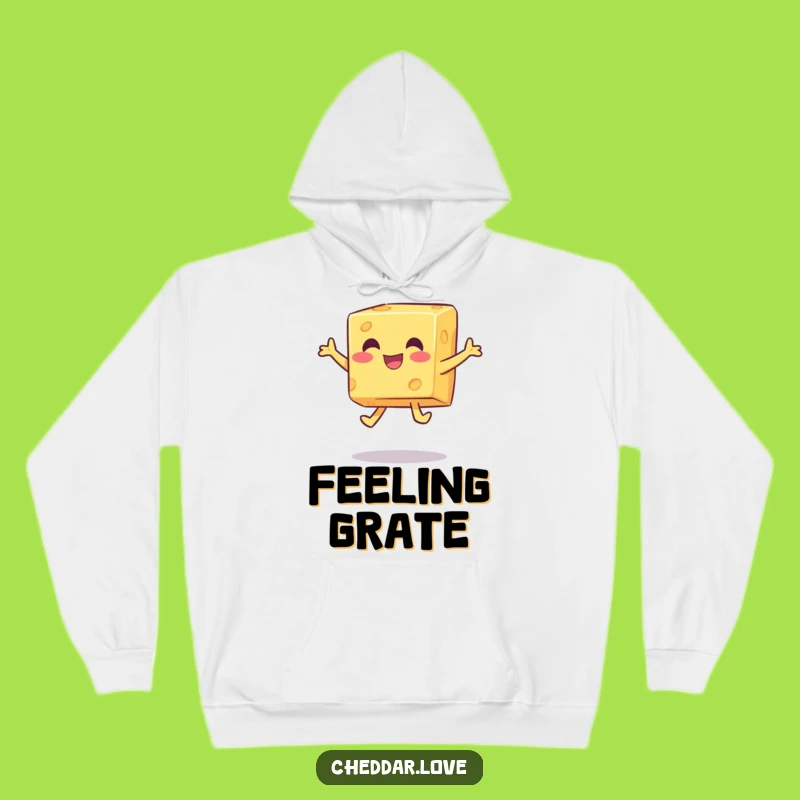 Funny Jumping Cheese Cube Hoodie - Cozy Comfort for Your Playful Spirit!