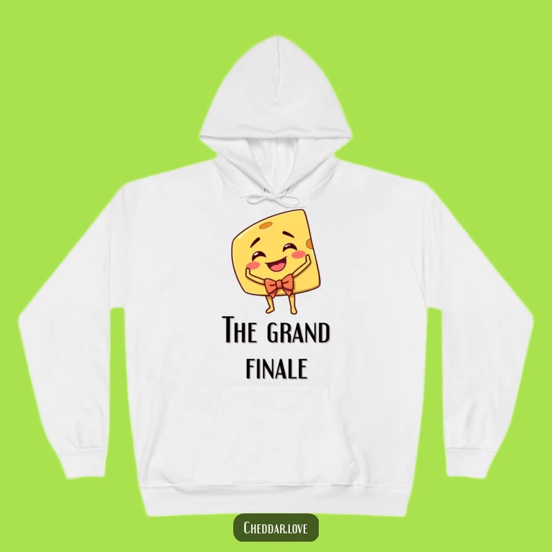 Funny Cheddar Cheese Actor Hoodie: Cozy & Hilarious Cartoon Cheese Wear
