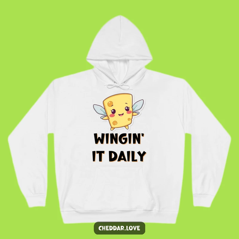 Funny Flying Cheese Hoodie: Stay Warm and Dream Big!