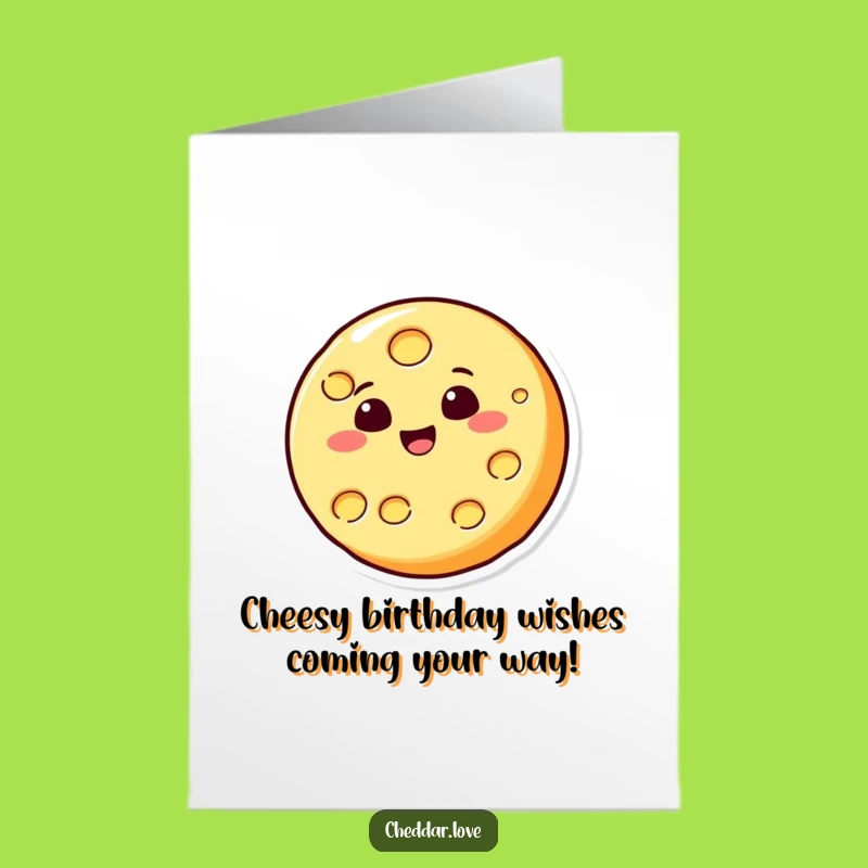 Free Printable Birthday Card: Bouncing Cheese Ball Fun - Downloadable Funny Gift