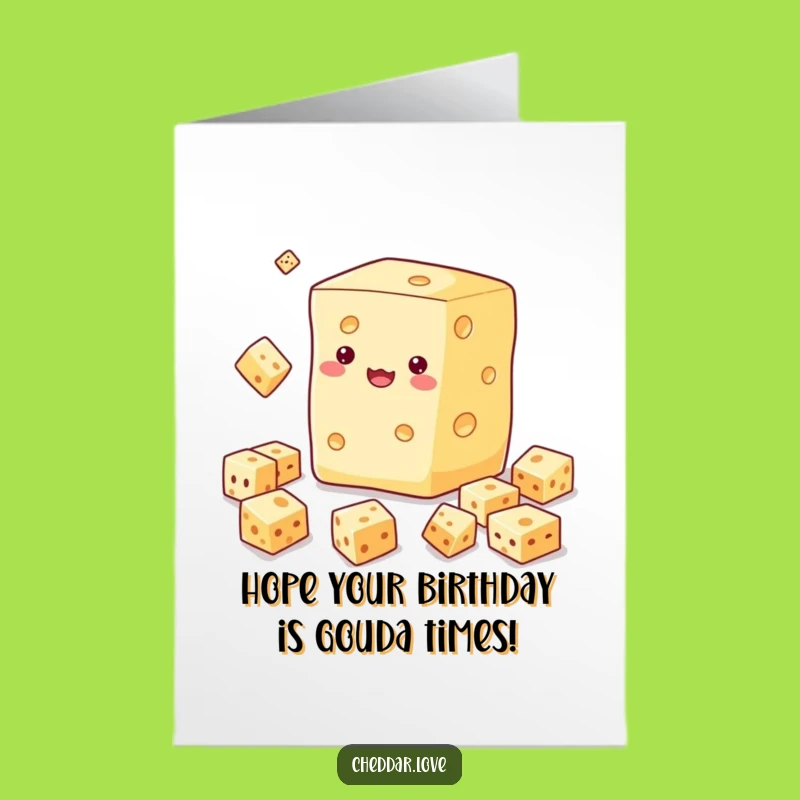 Free Printable Birthday Card: Juggling Cheese - Fun Downloadable Gift!