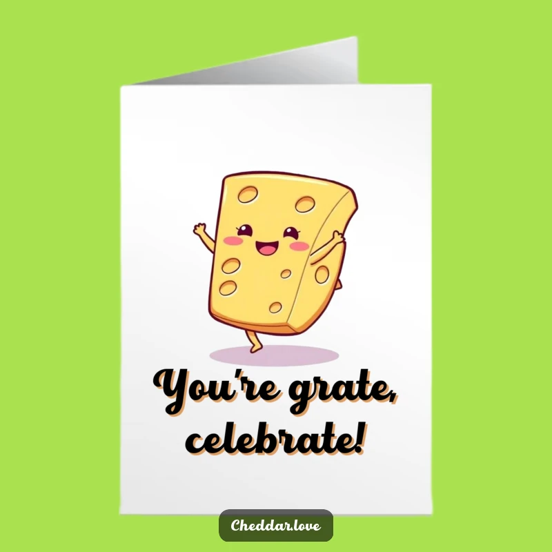 Free Printable Congrats Card: Cartwheel Cheese for Your Amazing Achievement