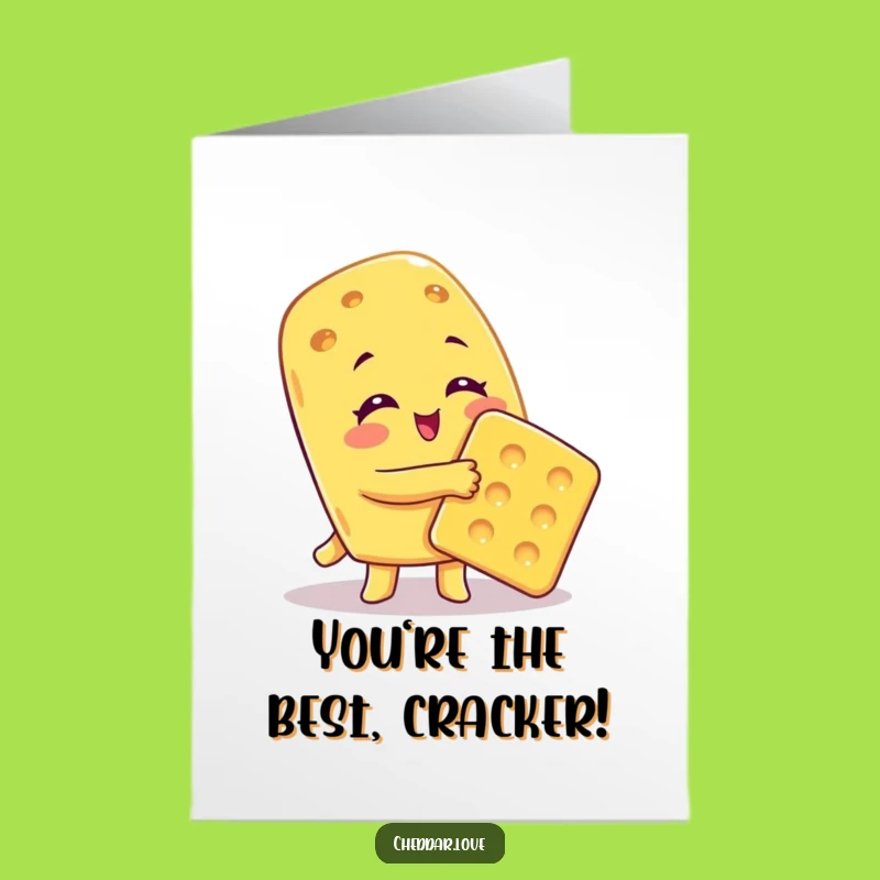 Free Printable Congrats Card: Cheesy Hugs, Cracker Celebration Downloadable Joy