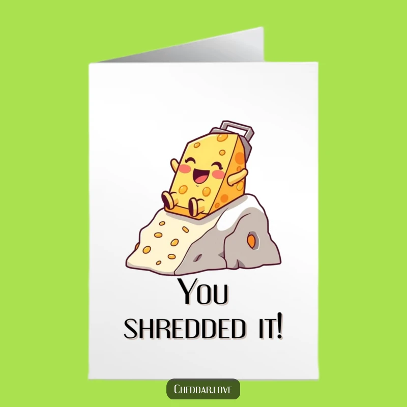 Free Printable Congrats Card: Grater Cheese Slide - Success!