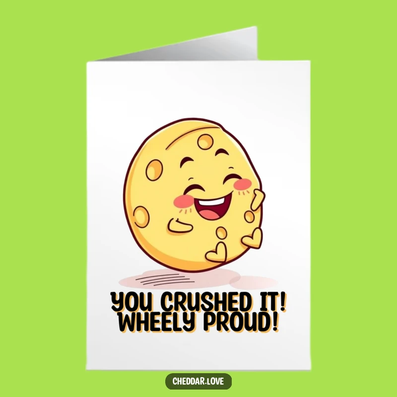 Free Printable Congrats Card: Mischievous Wheel for an Awesome Downloadable Gift