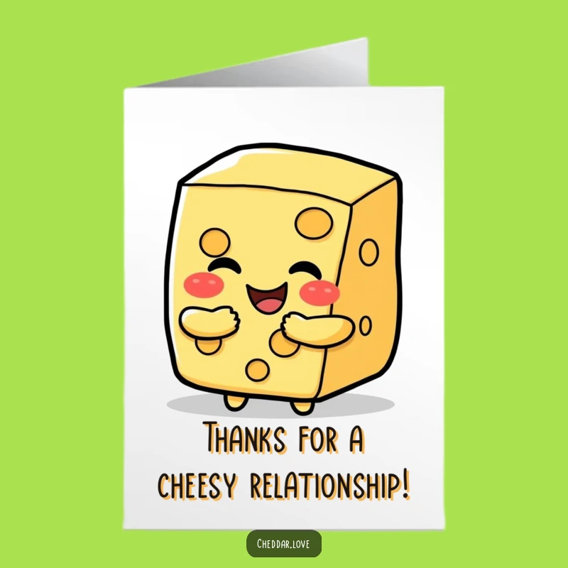 Free Printable Thank You Card: Cheesy Hug Gift, Heartfelt & Funny Gesture