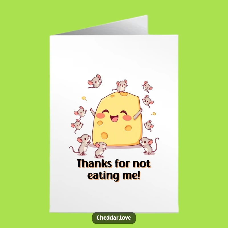 Free Printable Thank You Card: Cheesy Juggling Thanks - Grateful Downloadable Gift