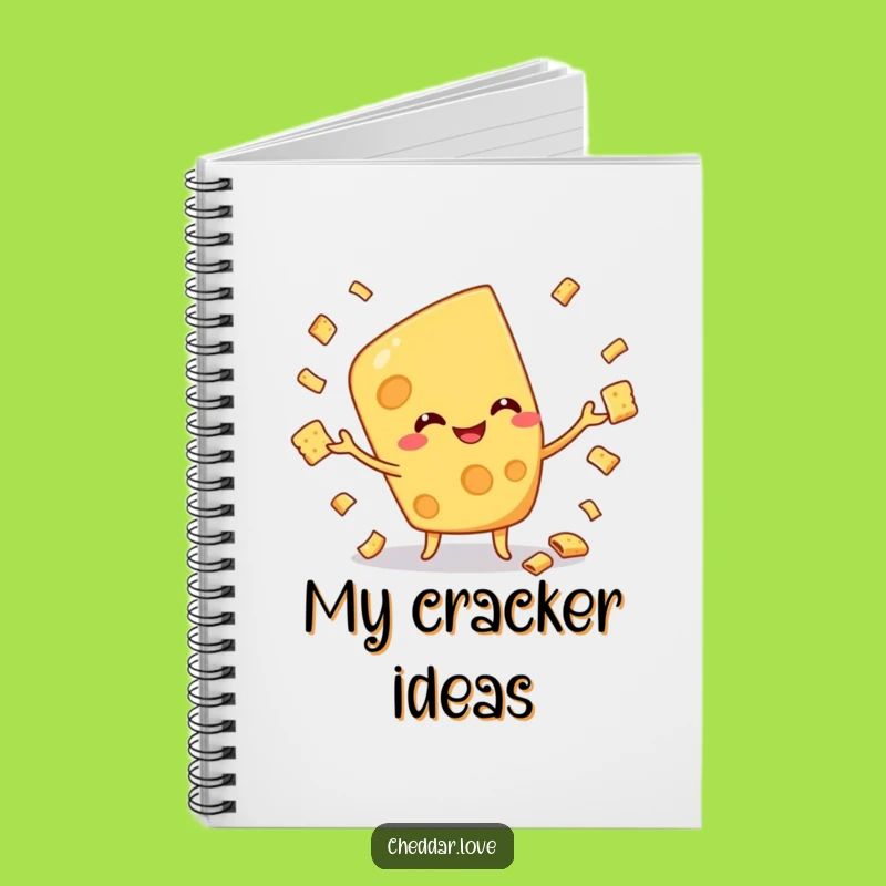 Funny Juggling Cheese Notebook - Hilarious Journal Gift